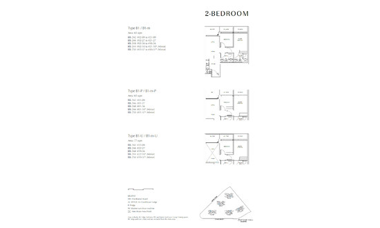 Chuan Park Floor Plans 2BR B1-m-P
