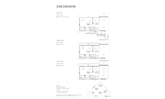 Chuan Park Floor Plans 3BR C3a-P