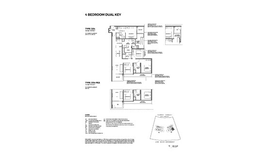 ELTA Floor Plans 4BR Dual-Key D3k-PES