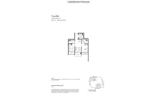 Hudson Place Residences Floor Plans  B1d