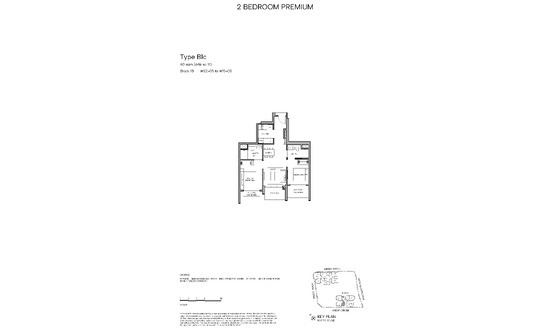 Hudson Place Residences Floor Plans  B1c