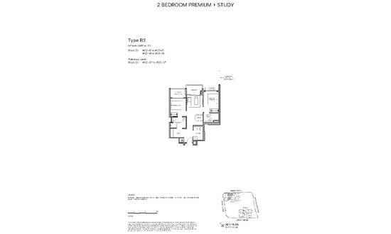 Hudson Place Residences Floor Plans  B3