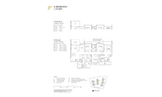 Novo Place Floor Plans 4BR + Study D2-G
