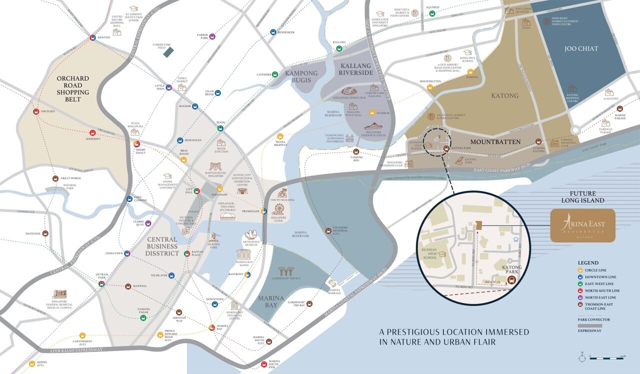 Arina East Residences Map