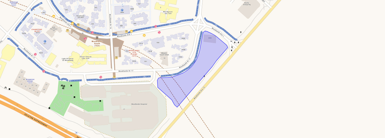Clovelle of Woodlands Map